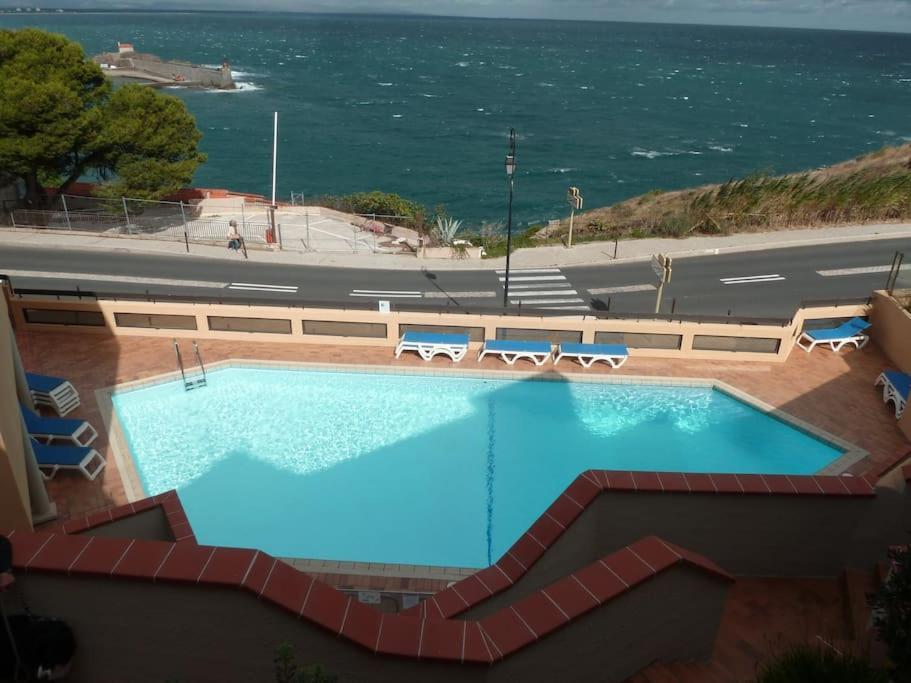 Location Vue Mer Du Samedi Au Samedi, Clim, Parking, Piscine, Plage Collioure Esterno foto