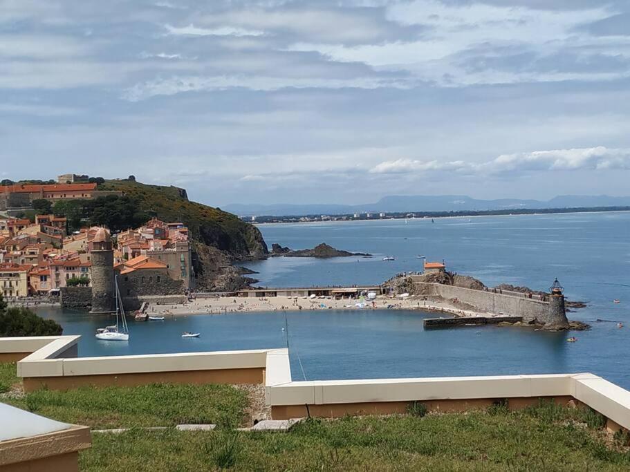 Location Vue Mer Du Samedi Au Samedi, Clim, Parking, Piscine, Plage Collioure Esterno foto